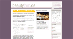 Desktop Screenshot of beautyfarm.de