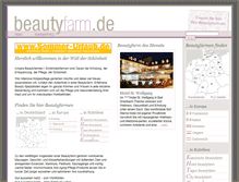Tablet Screenshot of beautyfarm.de